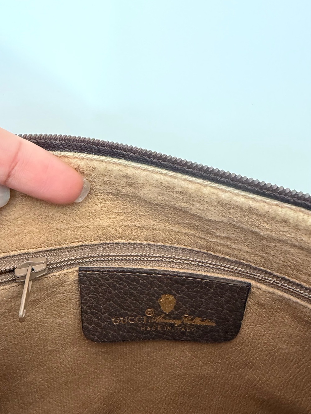 AUTHENTIC GUCCI VINTAGE GG SUPREME WEB CROSSBODY BAG BROWN - Picture 8 of 9